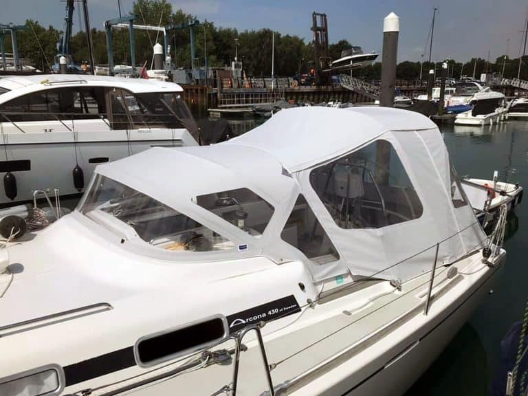 Arcona 430 Cockpit Enclosure to fit Tecsew Sprayhood recover for factory fit original, CIDER WITH ROSIE