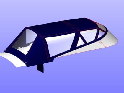 Swordsman 40 Sprayhood and Cockpit Enclosure recovers, with brief to improve aesthetics