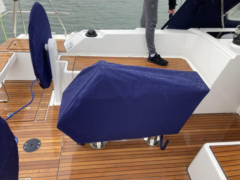 Cockpit Table Cover, standard patterns held for many boat models