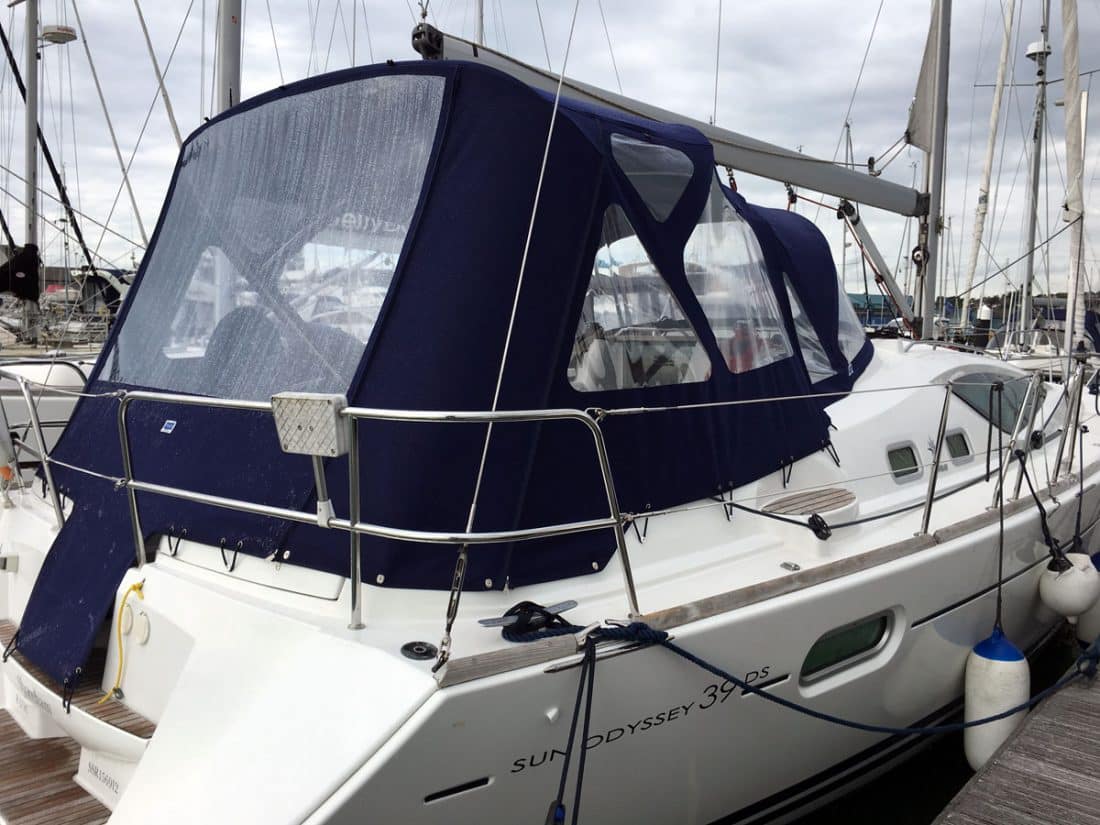 Jeanneau Sun Odyssey 39ds, Cockpit Enclosure to fit NV Sprayhood or Tecsew recover for factory hood