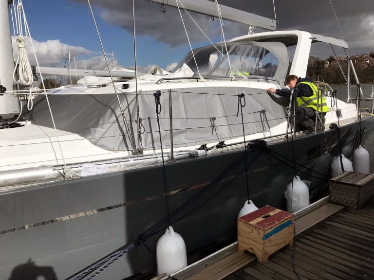 Discovery 48 Deck Saloon Window Covers