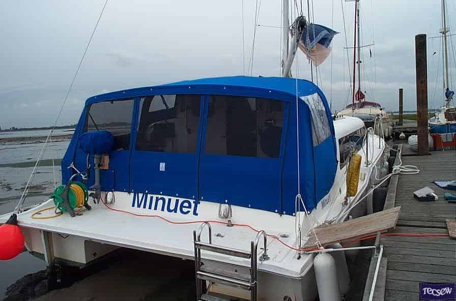 Catamaran, one-off design, Cockpit Enclosure