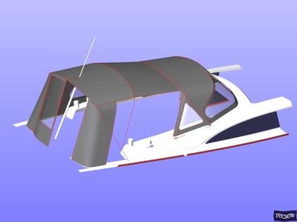 bavaria vision 42 higher design cockpit enclosure 16