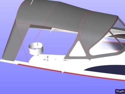 bavaria vision 42 higher design cockpit enclosure 18