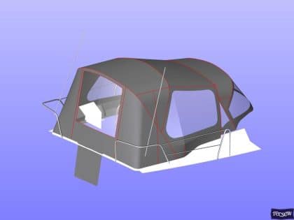 beneteau oceanis 37 cockpit enclosure fitted to factory suppli 24