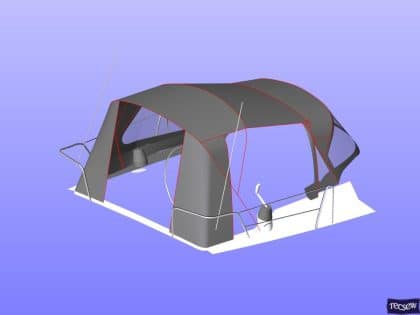beneteau oceanis 37 cockpit enclosure fitted to factory suppli 25