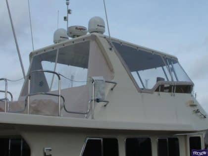 cordova 48 flybridge enclosure and backdrop 1