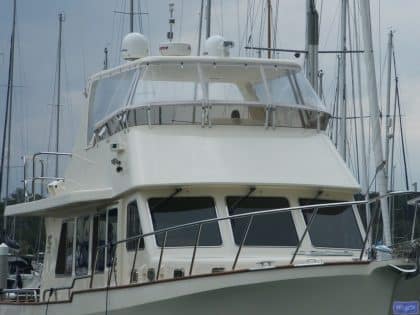 cordova 48 flybridge enclosure and backdrop 3