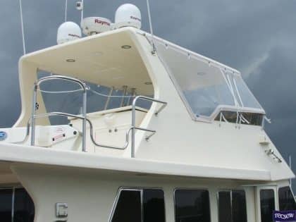 cordova 48 flybridge enclosure and backdrop 5