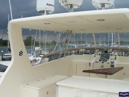 cordova 48 flybridge enclosure and backdrop 7