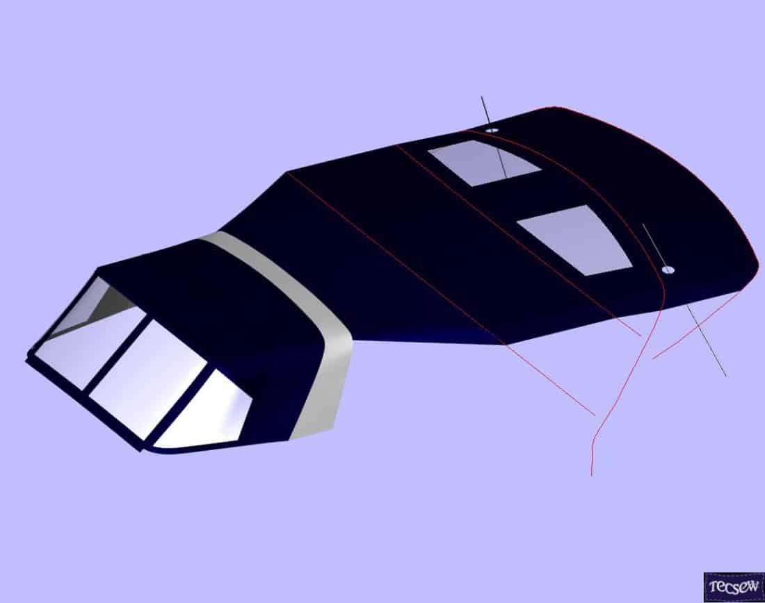 Beneteau Sense 43, 3D CAD