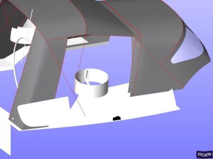 Hanse 320 Cockpit Enclosure to fit Tecsew Sprayhood recover for factory fit original or factory fit Sprayhood