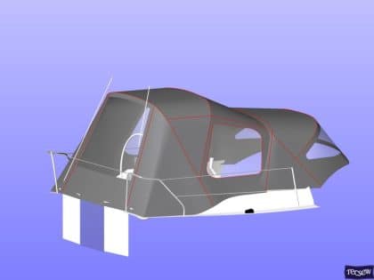 Hanse 320 Cockpit Enclosure to fit Tecsew Sprayhood recover for factory fit original or factory fit Sprayhood