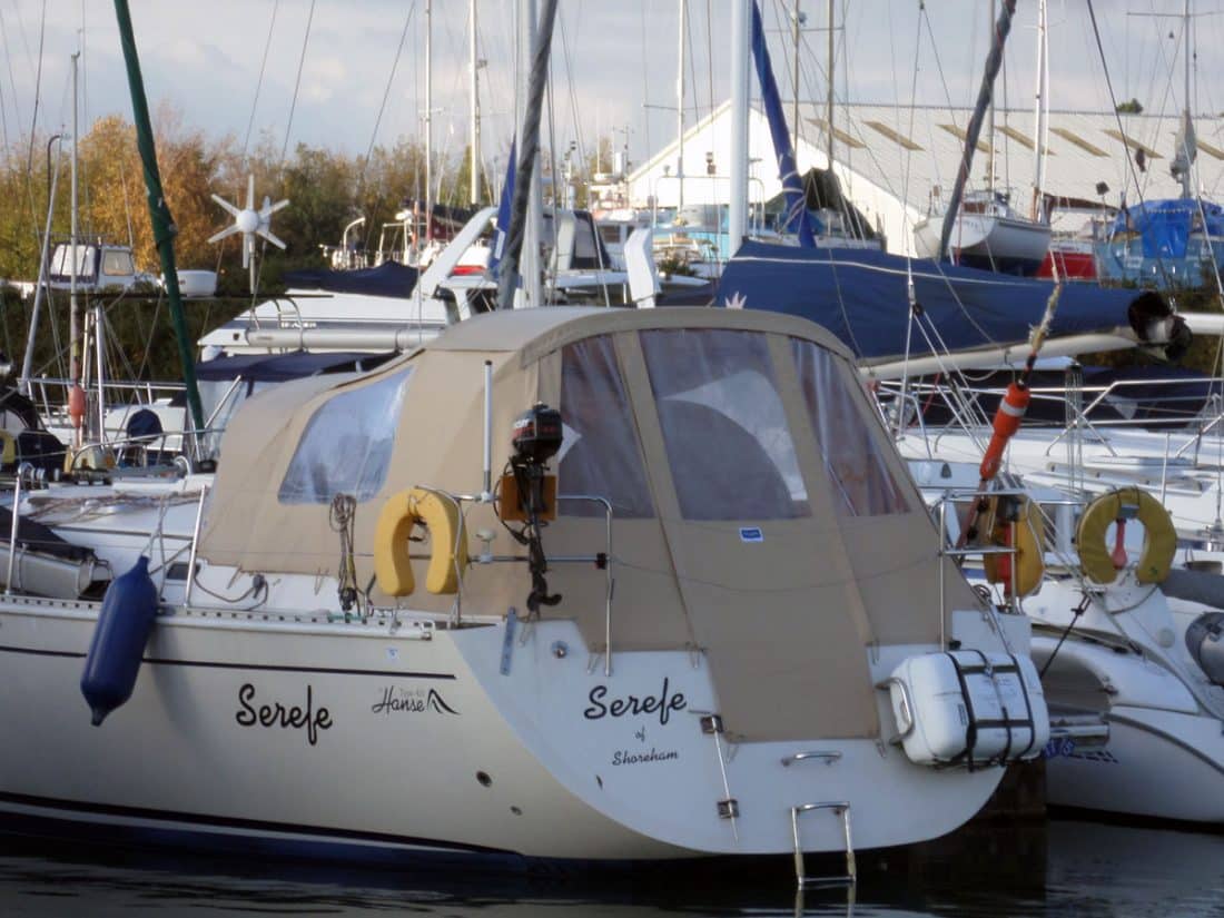 Hanse 411 Sprayhood recover and new Cockpit Enclosure