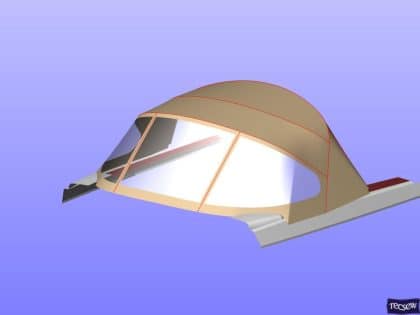 hanse 575 sprayhood new standard design more curved design 11