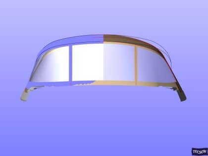 hanse 575 sprayhood new standard design more curved design 13