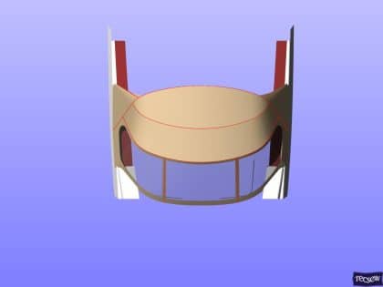 hanse 575 sprayhood new standard design more curved design 8