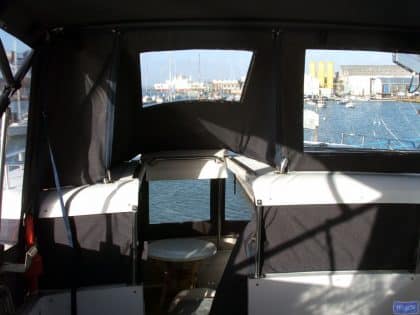 hi star 48 flybridge bimini and bimini conversion 5