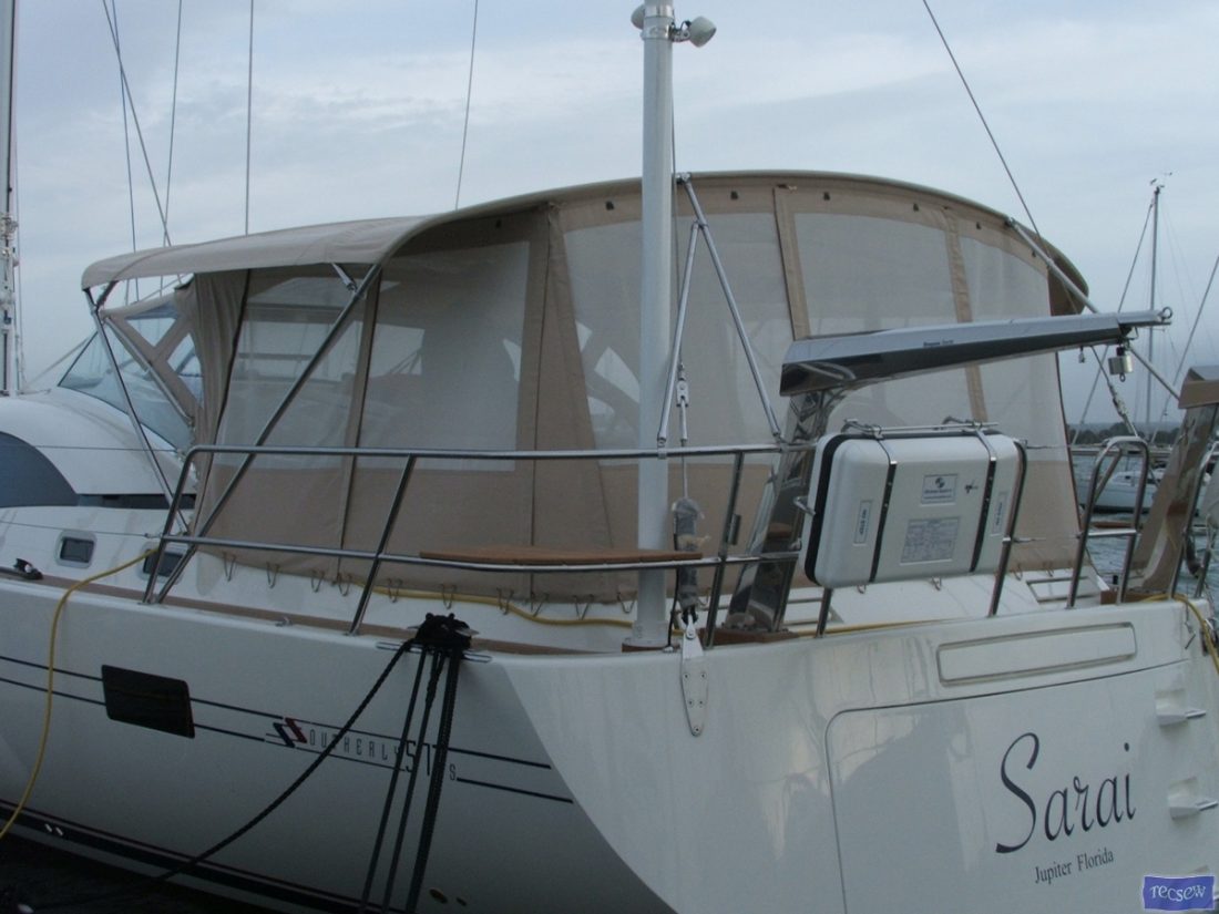 Southerly 57/04 Bimini Conversion with mesh windows_4