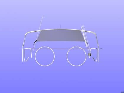 Hanse 400 Bimini with optional side shade panels_12