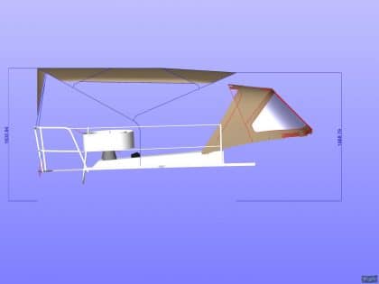 Approximate height from cockpit floor