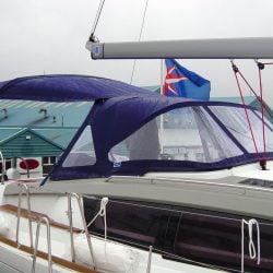 Jeanneau Sun Odyssey 44ds Helm Bimini with infill panel_4