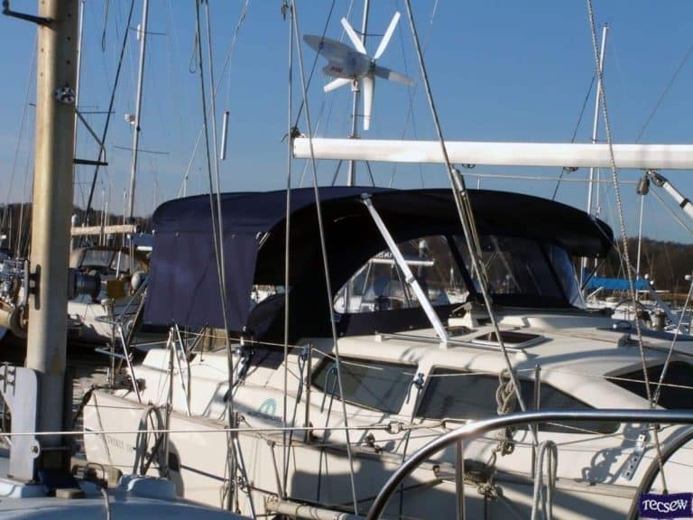 Southerly 110 Bimini with Optional Side Shade Panels
