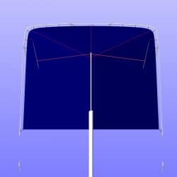 Beneteau Oceanis 40 under boom Pole Tent_14