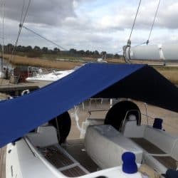 Beneteau Oceanis 40 under boom Pole Tent_3