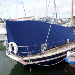 Cornish Crabber 30 Pilot Cutter, overboom awning_1