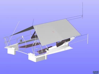 Hanse 315 Boom Tent_6