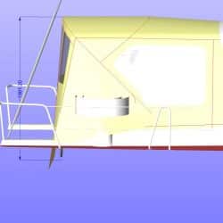 Approximate height from cockpit floor