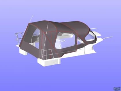 Hanse 315 Cockpit Enclosure fitted to Tecsew sprayhood_8