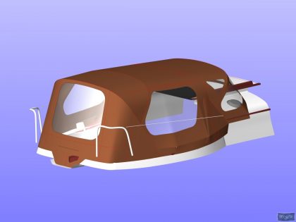 Cornish Crabber 26 Sprayhood with optional Cockpit Enclosure