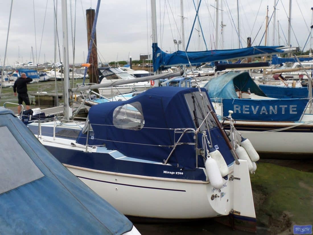 Mirage 2700 Sprayhood, IMAGINE shown with optional Cockpit Enclosure_5