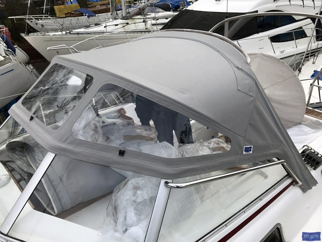 Najad 355 Sprayhood recover_4