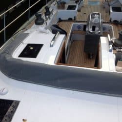 Southerly 535 Sprayhood showing optional stowage valise_3