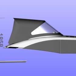 Approximate height from cockpit floor