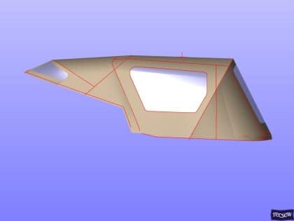 najad 360 sprayhood recover shown with cockpit enclosure recover ref 5221 5