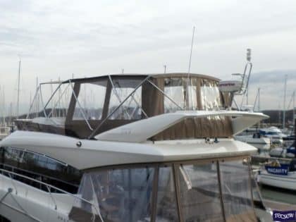 Prestige 550 Flybridge Bimini recover for Factory Bimini and Tecsew Bimini conversion