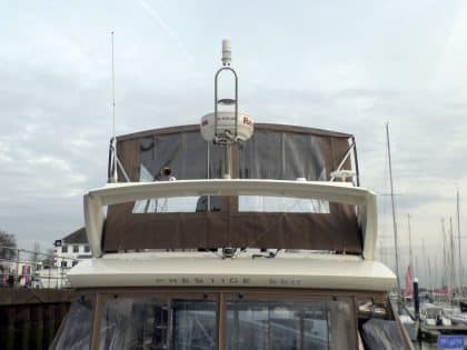Prestige 550 Flybridge Bimini recover for Factory Bimini and Tecsew Bimini conversion