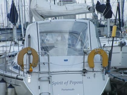 Dehler 37 Cockpit Enclosure fitted to existing Sprayhood, Spirit of Peponi
