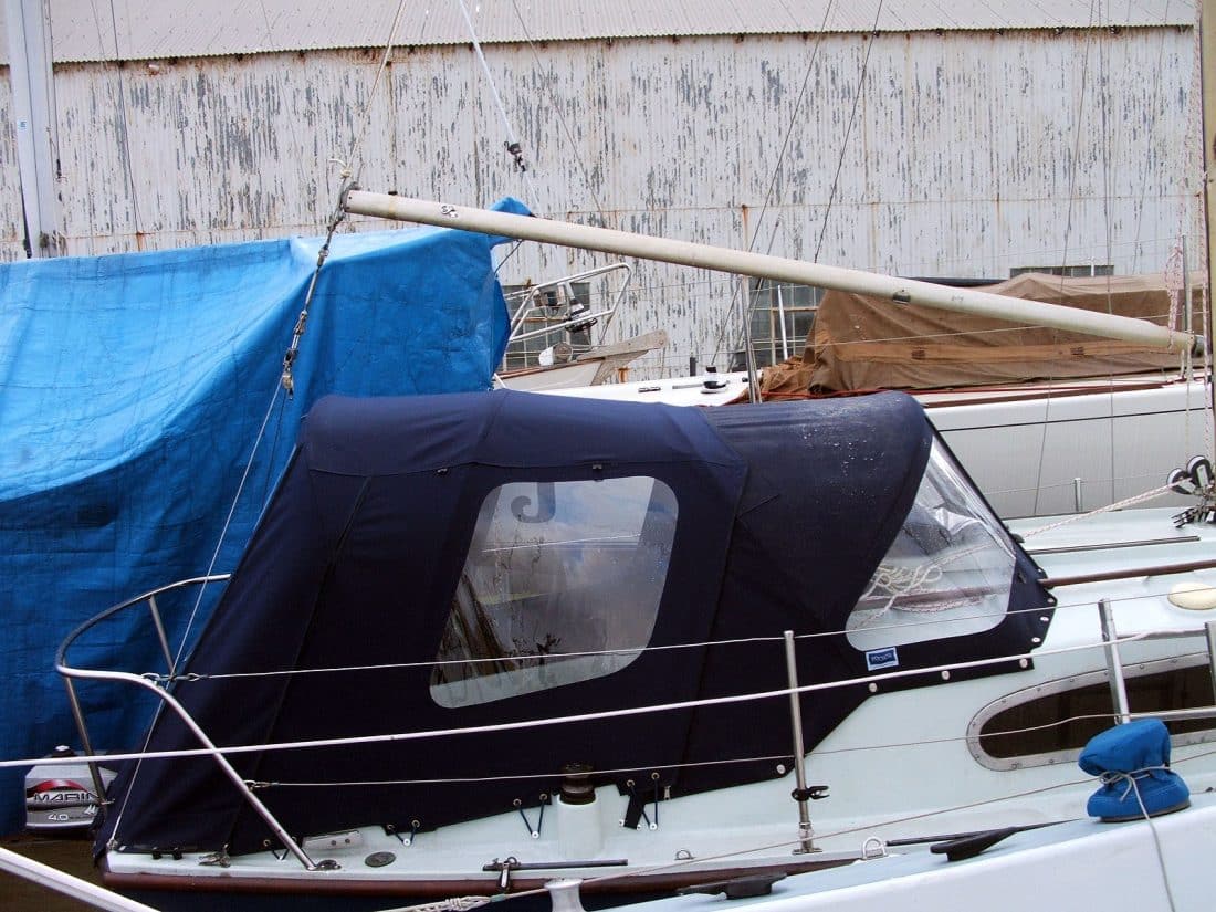 Four 21 Keel Yacht Cockpit Enclosure, Saffron