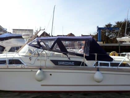 Swordsman 40 Sprayhood and Cockpit Enclosure recovers, with brief to improve aesthetics