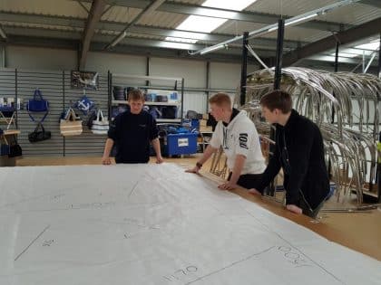 CAD Designer Owen with UTC Work Experience Students