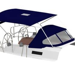 Sprayhood and Bimini designed in 3D CAD