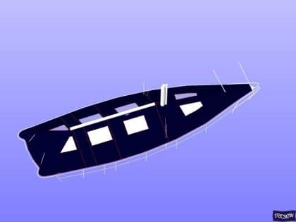 3D CAD design for Tecsew deck cover, ensuring precise measurements and a perfect fit.