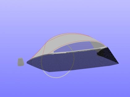 Front corner with windscreen covers