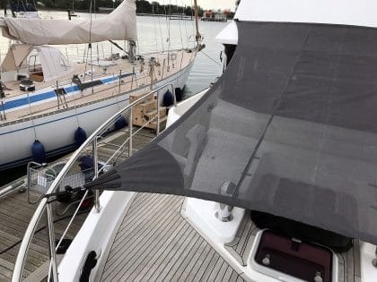 Nordhaven 43 BLACKSWAN Fore Deck Sun Awning