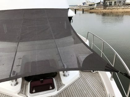 Nordhaven 43 BLACKSWAN Fore Deck Sun Awning